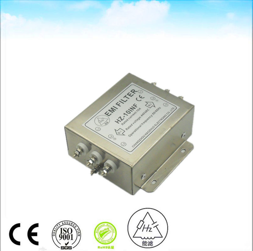 Solar Inverter Passive 3 Phase RFI EMI Filter For Dc Dc Converter 440 480VAC 5A