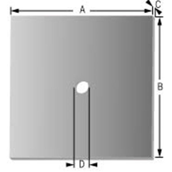 EMC Chamber Rf Ferrite Tile Absorber 6.7mm 5.2mm Height