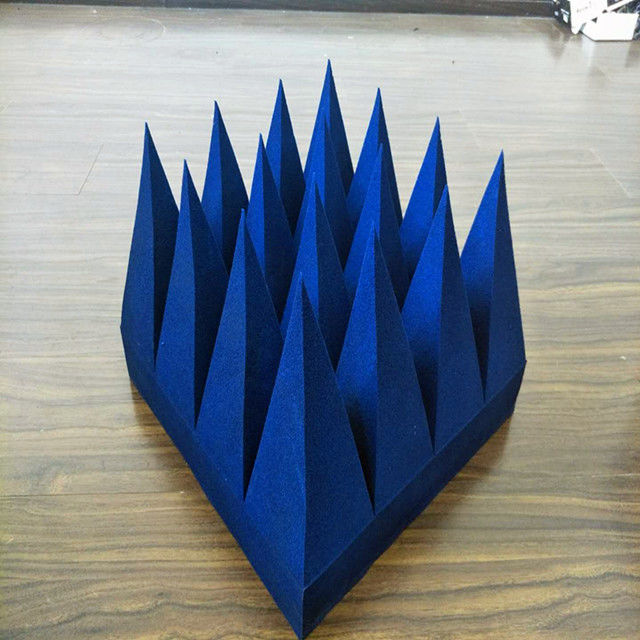 High Power Microwave Absorbing Foam Materials Rf Anechoic Chamber Absorber Material