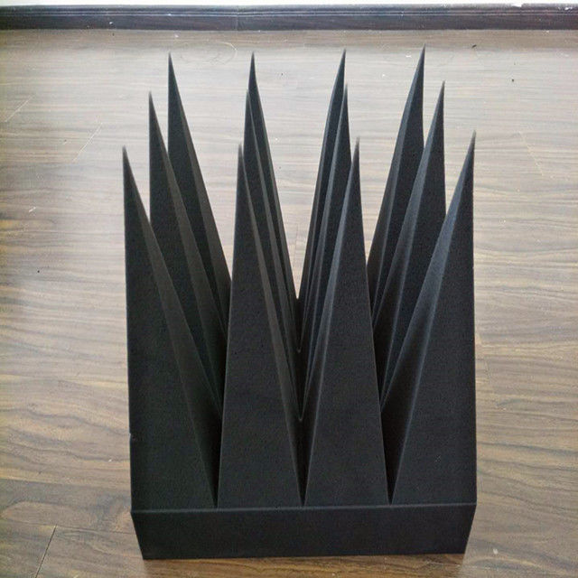 High Power Microwave Absorbing Foam Materials Rf Anechoic Chamber Absorber Material